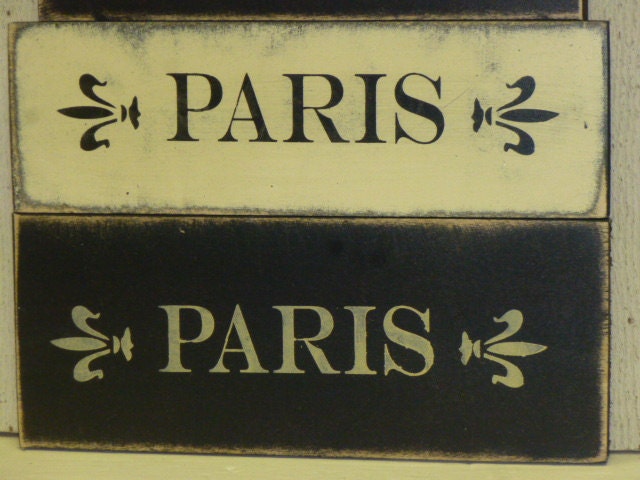 CHIC PARIS SIGN  / Paris Apartment chic decor / French country decor / Paris wall sign / Paris wood sign / Paris chic