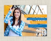Graduation Invitations - Graduation Announcements - Printable Party Invites - Photo Card