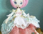 Pink Marie Antoinette Soft Doll By Moninesfaeries