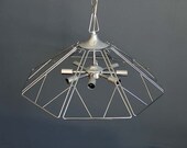Chrome Sputnik Style Hanging Chandelier