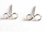 infinity post earrings