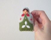 s a l e russian doll brooch