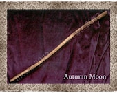 Wood Witch Wand "Autumn Moon"  (Oak Wood) OOAK