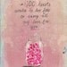 100 hearts archival art print