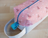 Pink Bicycle Love Lg CA Roll (toiletries or carry-all bag)
