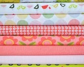 Monaluna - Organic Fabric - Havana Collection - Red - 8 pieces of 1/2 yards - 4 yards total