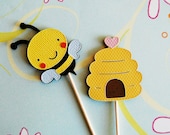 Bumble Bee Cupcake Picks 6