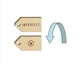100 double sided engraved wood tags for Patrick