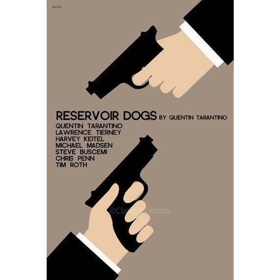 Movie poster Reservoir Dogs 12x18 inches print