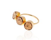 Golden DotsPyrite Ring