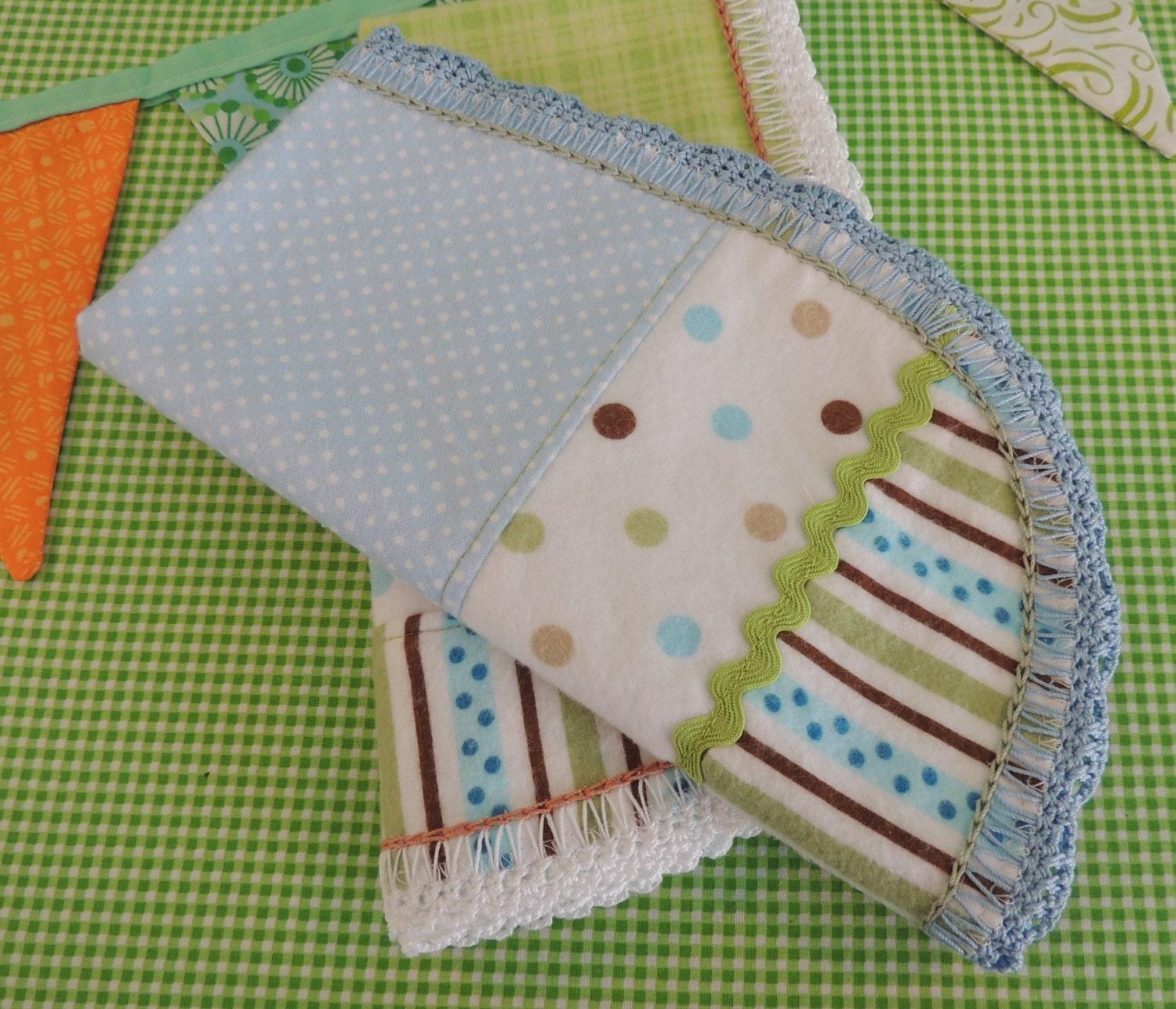 Summer Fun Baby Burp Cloth is perfect for the little person in your life and a unique gift every mom will appreciate