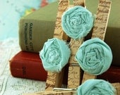 Burlap Rose Collection Fancy Magnetic Clothespins Set of 4 Il_170x135