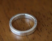 Custom Personalized Men's Wedding Band (E0334)