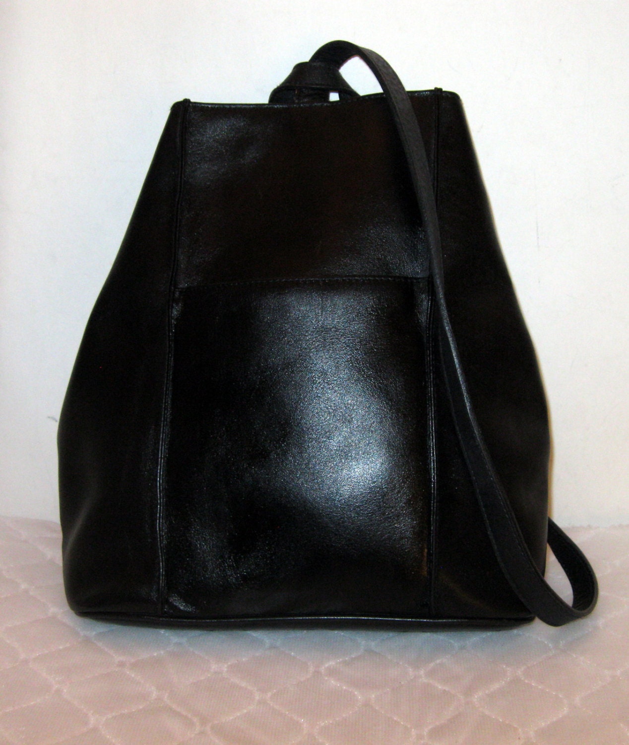 Bechamel thick soft genuine leather sling bag shoulder bag tote vintage