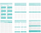 Blue Ombre Meal Plan Set Print-PDF