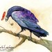 The Offering - Northern Raven Amanita Mushroom Shaman - Large Print