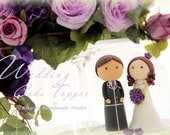 love bride and groom wedding cake topper
