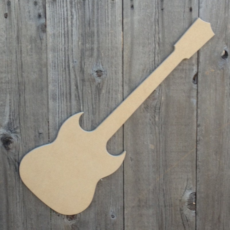 GUITAR Silhouette G-3-23 Wall Art Ready for your artistic touch.