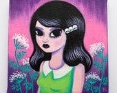 Poison Hemlock - Original Acrylic Painting on Canvas - FREE SHIPPING