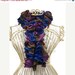 Plum, Brown and Eggplant Hand Knit Lacy Ruffled Scarf - Spring and Summer Fashion Accessory - Ready to Ship