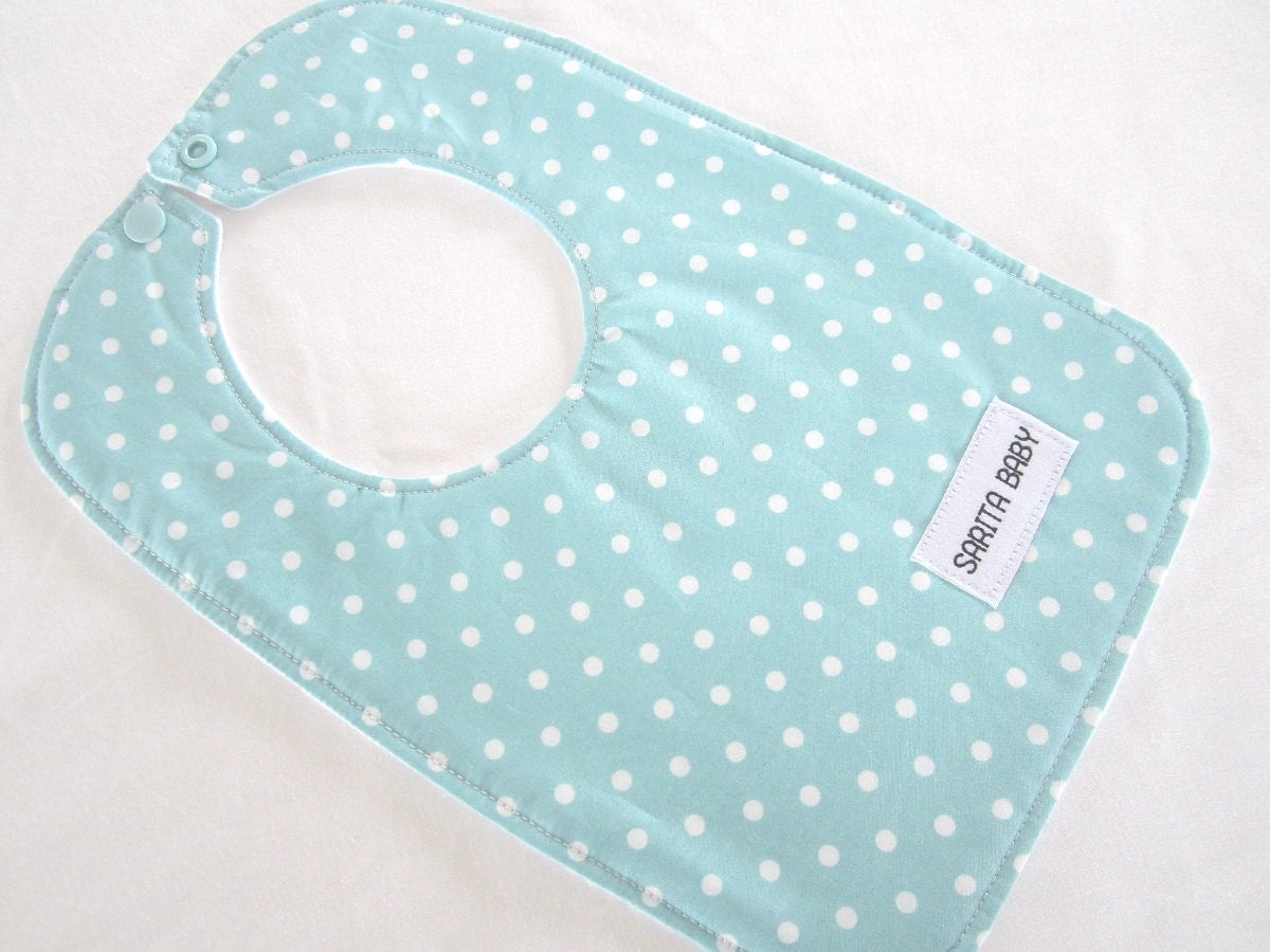 Organic Baby Bib in Sky