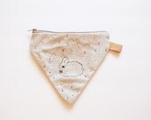 beaded hare pouch