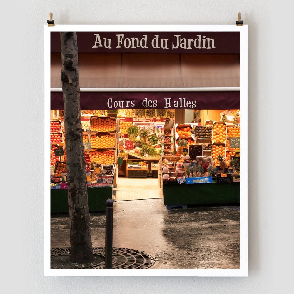 Paris Market, Montmartre - Fine Art Food Photography Art Prints, Kitchen Art, Paris Decor