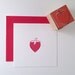 MINI Strawberry Rubber Stamp