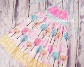 Girls Halter Dress in Spring Has Sprung