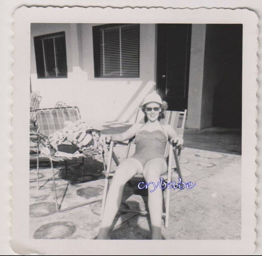 Summer time sunning..vintage photo