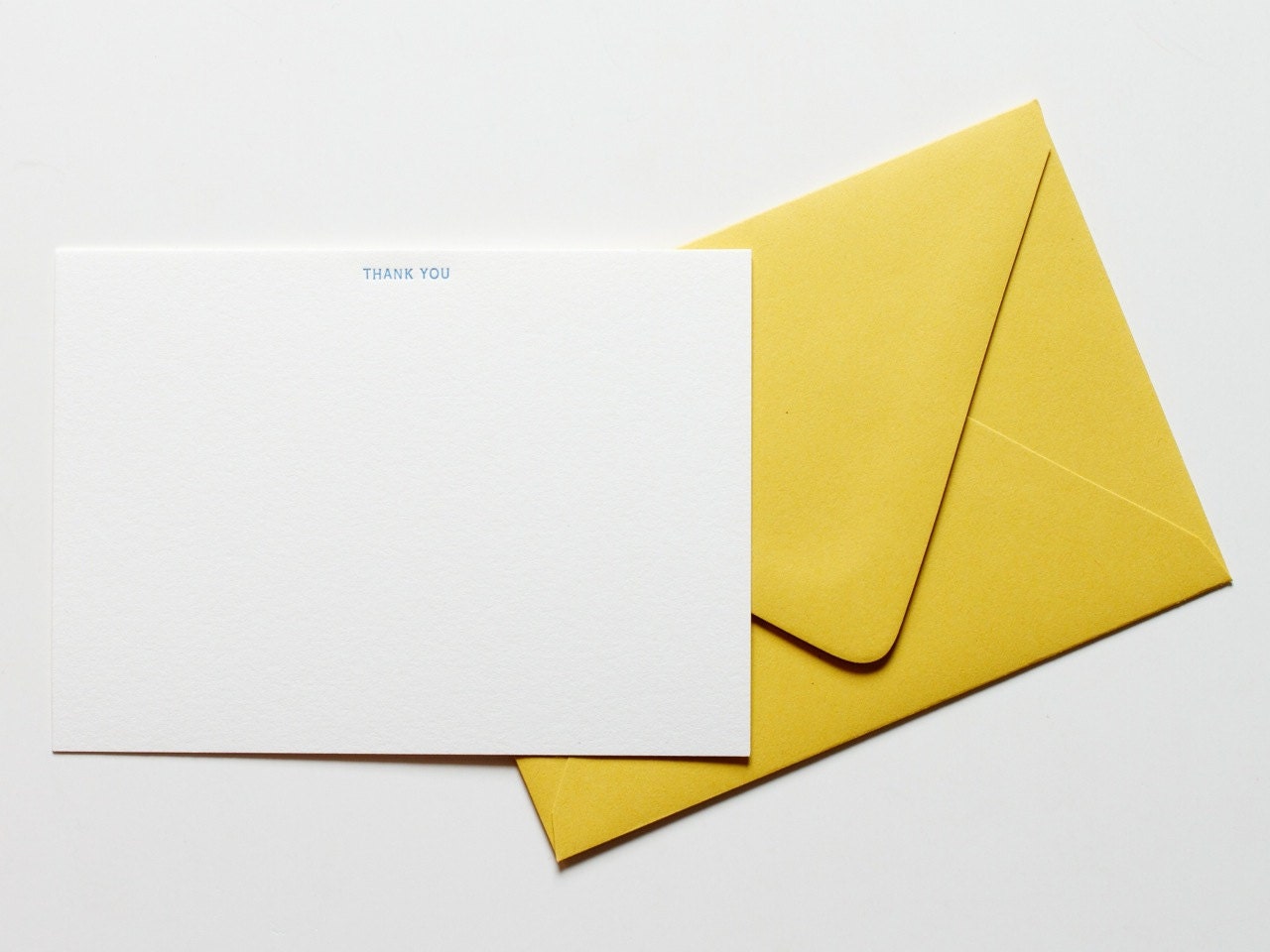 Thank you note - 10 flat notes & envelopes - 4bar size