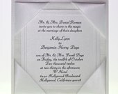 Diamond Dreams - Boxed Wedding Invitations - Summer Wedding Invitation, White - Black tie invitation, Spring Wedding Invitation,  Set of 50