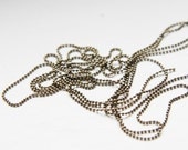 6 Feet Oxidized Brass Plated Brass Base Diamond Cut Ball Chain -1mm (1.0BDC)