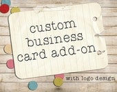 Custom Business Cards, Add-on with logo design