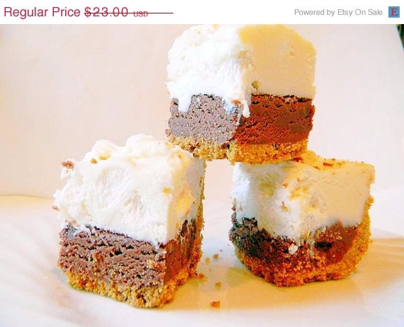 SALE Julie's Fudge - S'MORES Pie w/Graham Cracker Crust - 12 Pieces (Over 1 Pound)