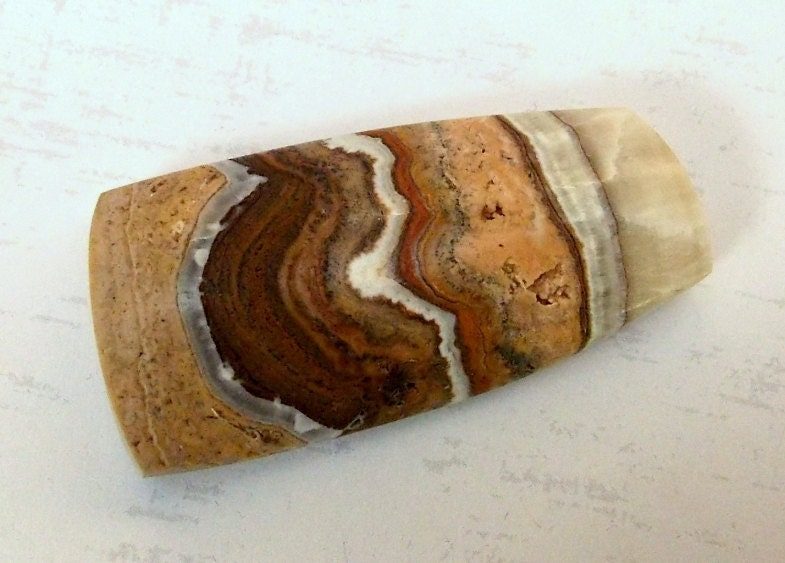 Cabochon Caramel Lace Onyx Freeform