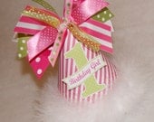 Bright Pink and Lime Green Stripes and Polka Dots Party Hat