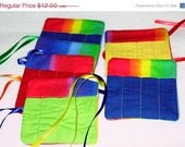 SALE Rainbow small crayon rolls  Set of 6 Birthday Party Favors Party supplies Quantity discounts