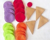 SALE Felt ice cream cone game- educational game learning toy Eco-Friendly felt game
