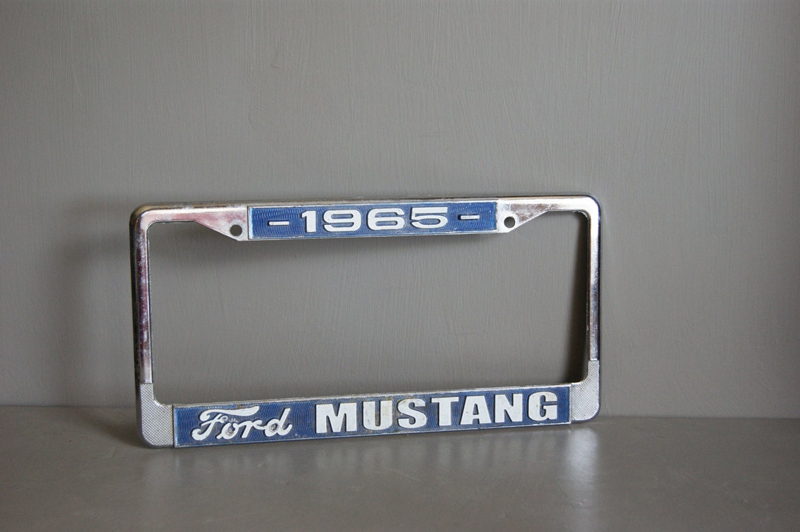 1965 Ford Mustang License Plate Frame