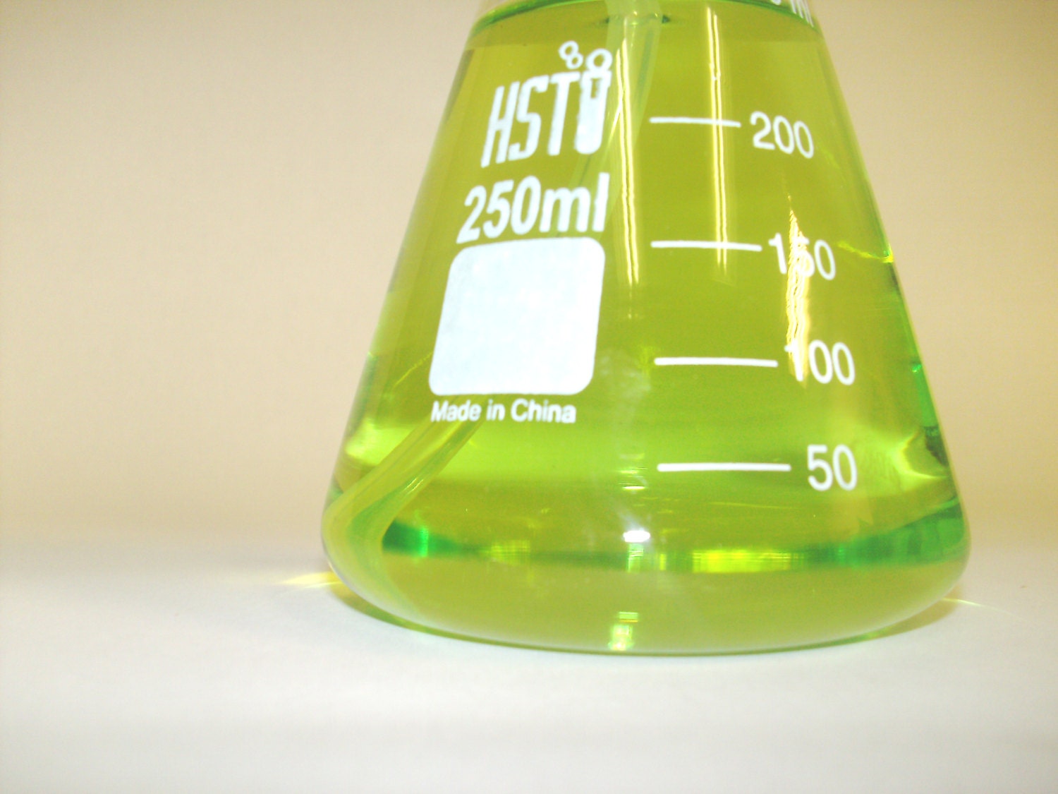Spearmint hand soap in science flask