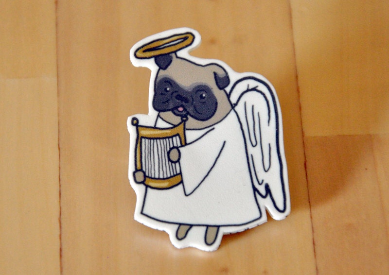 Pug Afterlife Brooch