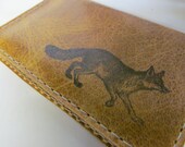 slim leather card wallet handprinted custom free personalization