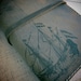Leather journal or sketchbook featuring vintage ship with free personalization