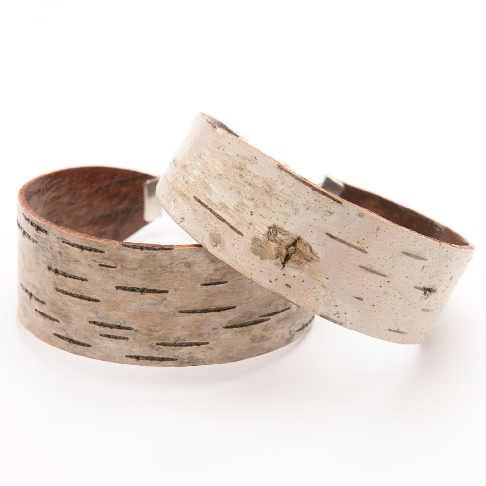 Birch bark cuff bracelet, The small
