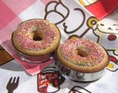 1 1/2" Donut Eyelets - Unicorn Vomit Donut Plugs