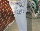 SALE - Upcycled Entourage Tshirt Capri Leggings - S (589)