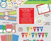 Jump & Play (Primary Colors) Bouncy Birthday Party - DIY/Printable Complete Party Pack Il_170x135