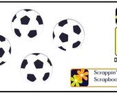 SOCCER Ball Sport Practice Goal Kick Game Field  2.00" (ST3113) Cardstock Die Cut Scrapbooking  Embellishment(s)