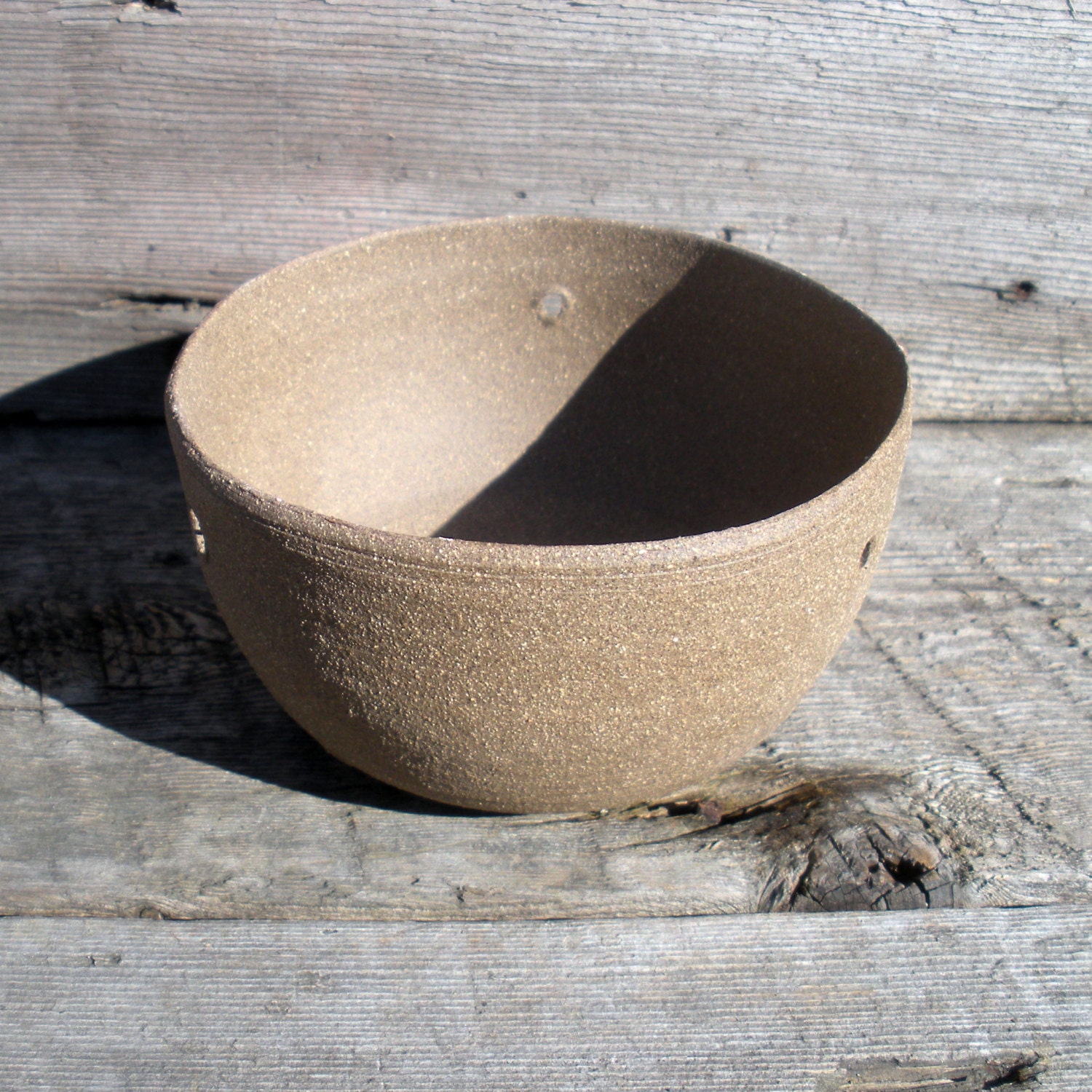 Small Chocolate Brown Hanging Planter